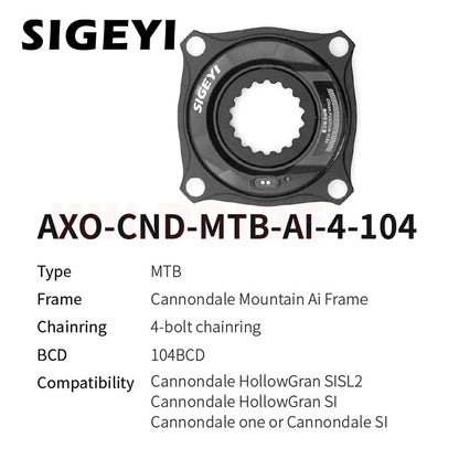 SIGEYI AXO Bicycle Spider Power Meter for Cannondale Mtb Mountain Bike Crankset