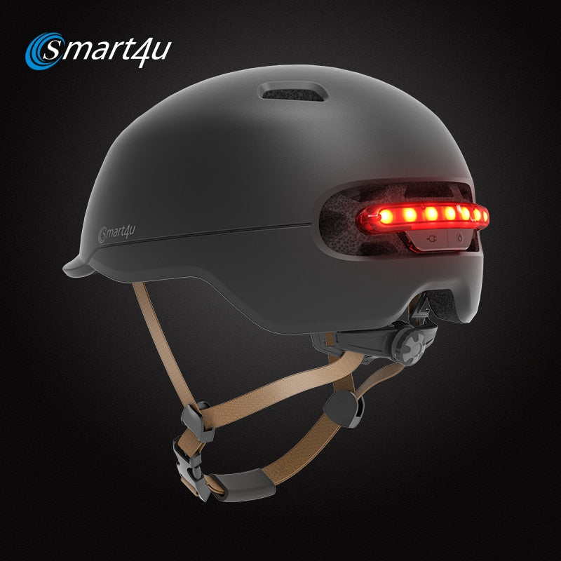 Smart4u  SH50 urban cycling helmet with tail light-black/white/pink/blue