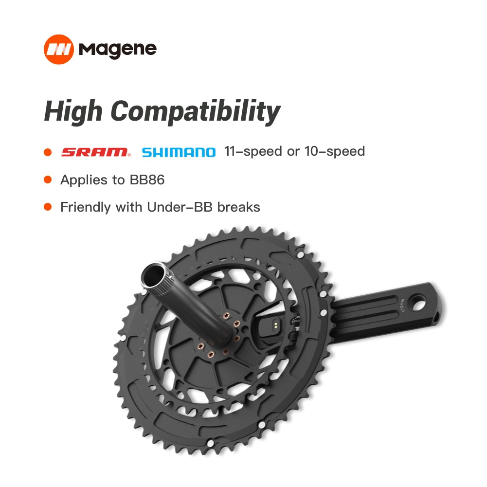 Magene P325 CS Road Bike Dual-Side Crank Power Meter Crankset