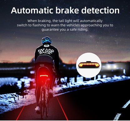 Meilan X5 Wireless Remote Control Bike Brake Light Bicycle Laser Light