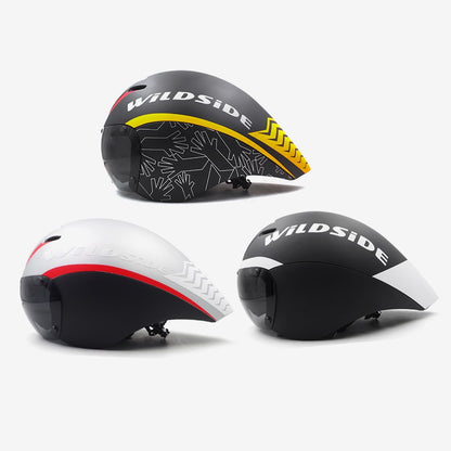 WILDSIDE Tt Timetrial Tri Triathlon helmet Goggles White Gray Colorful Sun Visor Lens Accessories
